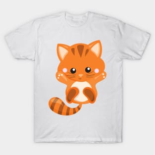 Cute Cat, Orange Cat, Little Cat, Kitty, Kitten T-Shirt